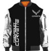 BOMBER JACKET CHEVROLET CORVETTE CAR JACKET, MENS CASUAL JACKET WK69