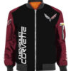BOMBER JACKET CHEVROLET CORVETTE CAR JACKET, MENS CASUAL JACKET HC17