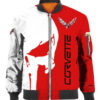 BOMBER JACKET CHEVROLET CORVETTE, CHEVROLET 3D SPRING AUTUMN, MENS CASUAL JACKET VU28