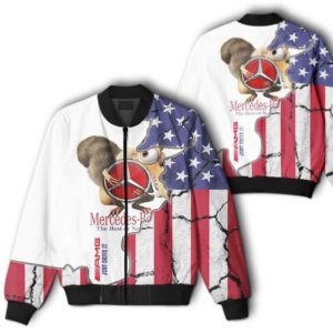 BOMBER JACKET MERCEDES, MERCEDES 3D SPRING AUTUMN, MENS CASUAL JACKET, CAR SPORTS SF19