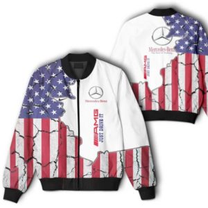 BOMBER JACKET MERCEDES, MERCEDES 3D SPRING AUTUMN, MENS CASUAL JACKET, CAR SPORTS WC19