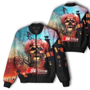 BOMBER JACKET AUDI, AUDI 3D SPRING AUTUMN NEW FASHION MEN PILOT BOMBER JACKET QE56