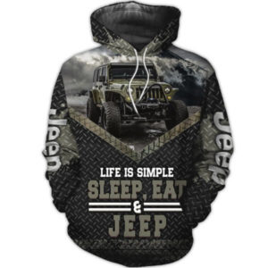 JEEP, JEEP PULLOVER HOODIE - JEEP HOODED SWEATSHIRT TJ14