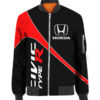 BOMBER JACKET HONDA, HONDA NEW MEN HOODIE ZIPPER HOODIE BOMBER JACKET CAR SC19