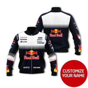 CUSTOMIZE YOUR NAME BOMBER JACKET RC REDBULL AS46