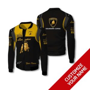 CUSTOMIZE YOUR NAME BOMBER JACKET LAMBORGHINI YH29