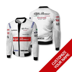 CUSTOMIZE YOUR NAME BOMBER JACKET ALFA ROMEO EF28