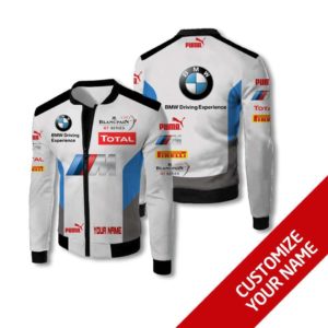 CUSTOM NAME BOMBER JACKET BMW, HOT SUMMER FASHION WD17