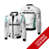 CUSTOM NAME BOMBER JACKET MERCEDES, MERCEDES 3D SPRING AUTUMN, MENS CASUAL JACKET, CAR SPORTS CV78