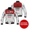 CUSTOM NAME BOMBER JACKET AUDI, AUDI 3D SPRING AUTUMN, MENS CASUAL JACKET EF31