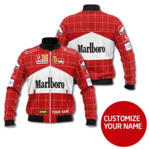 CUSTOMIZE YOUR NAME BOMBER JACKET MARLBORO DF39
