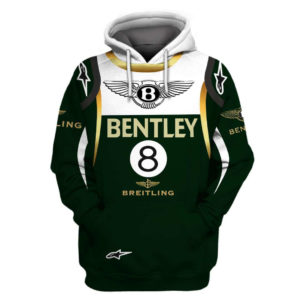 VINTAGE HOODIE BENTLEY CAR PRINT EG28