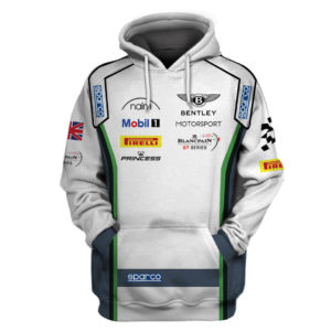 VINTAGE HOODIE BENTLEY CAR PRINT DF16