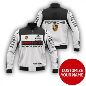 CUSTOMIZE YOUR NAME BOMBER JACKET PORSCHE AF32