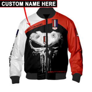 CUSTOM NAME CHEVROLET CAMARO NEW MEN BOMBER JACKET CAR BRAND UNISEX FASHION EV28
