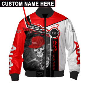 CUSTOM NAME BOMBER JACKET AUDI, AUDI 3D SPRING AUTUMN, MENS CASUAL JACKET RF19