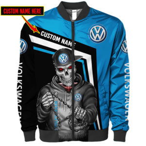 CUSTOM NAME BOMBER JACKET VOLKSWAGEN, VOLKSWAGEN 3D SPRING AUTUMN, MENS CASUAL JACKET, CAR SPORTS EV22
