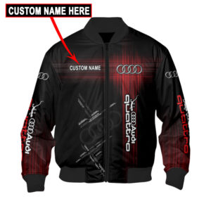 CUSTOM NAME BOMBER JACKET AUDI, RAM 3D SPRING AUTUMN, MENS CASUAL JACKET EC27
