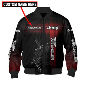 CUSTOM NAME BOMBER JACKET JEEP, JEEP 3D SPRING AUTUMN, MENS CASUAL JACKET AD41