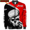 CUSTOM NAME BOMBER JACKET JEEP, JEEP 3D SPRING AUTUMN, MENS CASUAL JACKET DG64