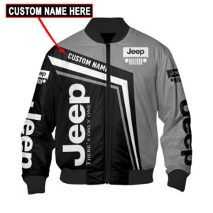 CUSTOM NAME BOMBER JACKET JEEP, JEEP 3D SPRING AUTUMN, MENS CASUAL JACKET WN18