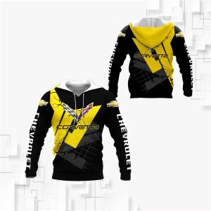 HOODIE CHEVROLET CORVETTE, CHEVROLET 3D SPRING AUTUMN, MENS CASUAL HOODIE CV418