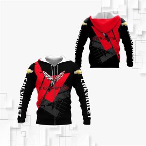 HOODIE CHEVROLET CORVETTE, CHEVROLET 3D SPRING AUTUMN, MENS CASUAL HOODIE KW339