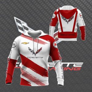 HOODIE CHEVROLET CORVETTE, CHEVROLET 3D SPRING AUTUMN, MENS CASUAL HOODIE QI542