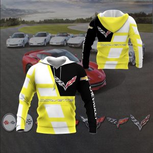 HOODIE CHEVROLET CORVETTE, CHEVROLET 3D SPRING AUTUMN, MENS CASUAL HOODIE LQ787