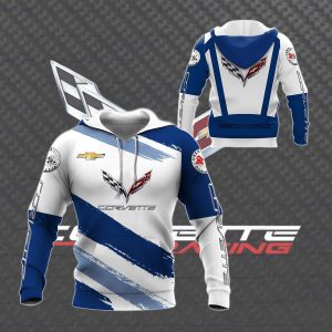 HOODIE CHEVROLET CORVETTE, CHEVROLET 3D SPRING AUTUMN, MENS CASUAL HOODIE KQ885