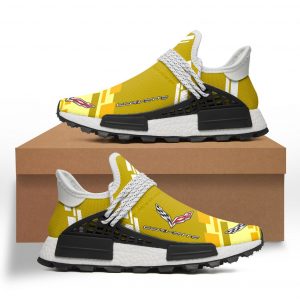 CORVETTE NMD HUMAN RACE SHOES, CORVETTE SNEAKERS, GIFT, CHEVROLET SHOES, DRIFT CAR SHOES CR228