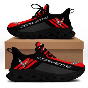 CORVETTE RUNNING MAX SOUL SHOES, CORVETTE SNEAKERS, GIFT, CHEVROLET SHOES, DRIFT CAR SHOES WB694
