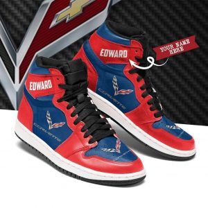 JORDAN SNEAKERS CORVETTE, CORVETTE SHOES, CUSTOM SHOES, SNEAKERS, DRIVING SHOES, RACING SHOES WJ458