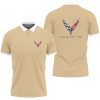 CORVETTE POLO T-SHIRT, VINTAGE CORVETTE, CHEVROLET, CORVETTE, SHIRT, DRIFT CAR QK399
