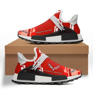 CORVETTE NMD HUMAN RACE SHOES, CORVETTE SNEAKERS, GIFT, CHEVROLET SHOES, DRIFT CAR SHOES WK794