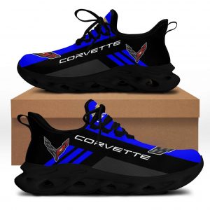 CORVETTE RUNNING MAX SOUL SHOES, CORVETTE SNEAKERS, GIFT, CHEVROLET SHOES, DRIFT CAR SHOES JW785