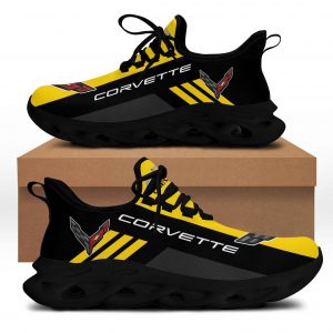 CORVETTE RUNNING MAX SOUL SHOES, CORVETTE SNEAKERS, GIFT, CHEVROLET SHOES, DRIFT CAR SHOES WB741
