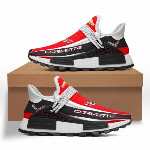 CORVETTE NMD HUMAN RACE SHOES, CORVETTE SNEAKERS, GIFT, CHEVROLET SHOES, DRIFT CAR SHOES XB758