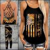 JEEP GIRL SUNSET CRISS-CROSS TANKTOP AND LEGGING SET XV41