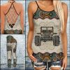 JEEP MANDALA CRISS-CROSS TANKTOP AND LEGGING SET FG34