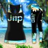 Jeep Girl Flip Flops Beach Legging And Tank Top Set Jh65
