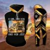 A GIRL HER DOG AND HER JEEP LEGGING AND HOODIE SET GH34