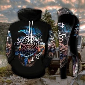 JEEP LIFE SALTY LIL BEACH LEGGING AND HOODIE SET  CU64