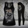 JEEP BLACK LEOPARD LEGGING AND TANK TOP SET VG34