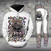 JEEP GIRL LEOPARD PATTERN LEGGING AND HOODIE SET RT45