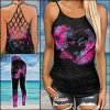 JEEP LOVE PURPLE CRISS-CROSS TANKTOP AND LEGGING SET FP48