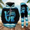 JEEP BEACH SUMMER LEGGING AND HOODIE SET NC58