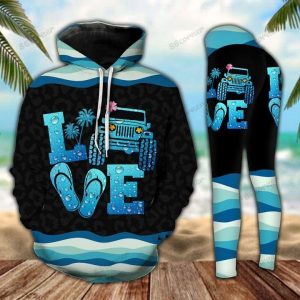 JEEP BEACH SUMMER LEGGING AND HOODIE SET NC58