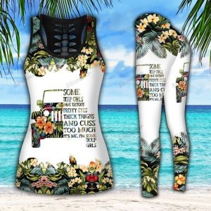 JEEP TATTOOS PRETTY EYES THICK THIGHS LEGGING AND TANK TOP SET QL79