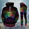 JEEP MANDALA RAINBOW LEGGING AND HOODIE SET GC96